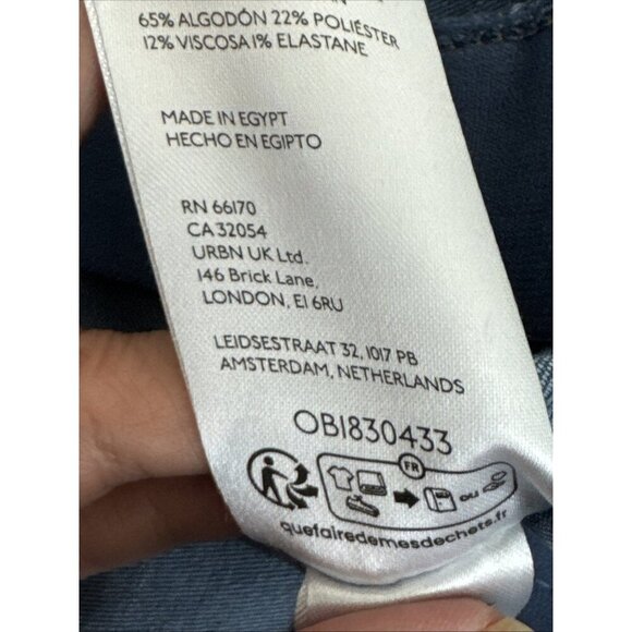 Free People We the Free Women's 30 Stretch Denim Pull On Flare Jeans EUC - Picture 11 of 14